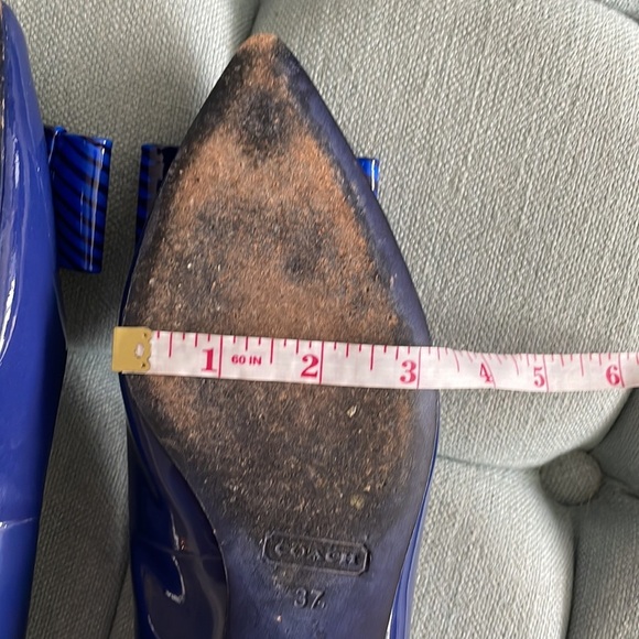 Coach Wesley Blue Patent Leather Flats - Picture 16 of 16